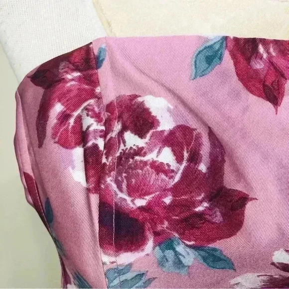 Speechless Womens Juniors Strapless Fit Flare Pink Mauve Dress size 13 petite - Picture 7 of 16